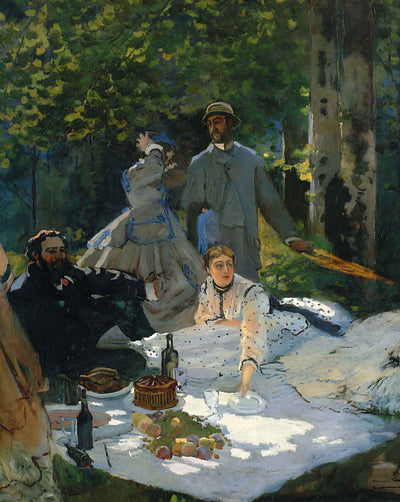 Lunch on the Grass (central panel) fine art print by Claude Monet (1865)