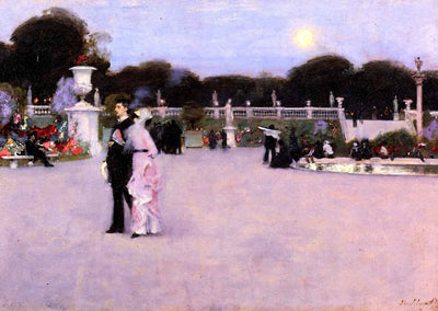 Luxembourg Gardens at Twilight 1879 by John Singer Sargent Art Print (6 Sizes)