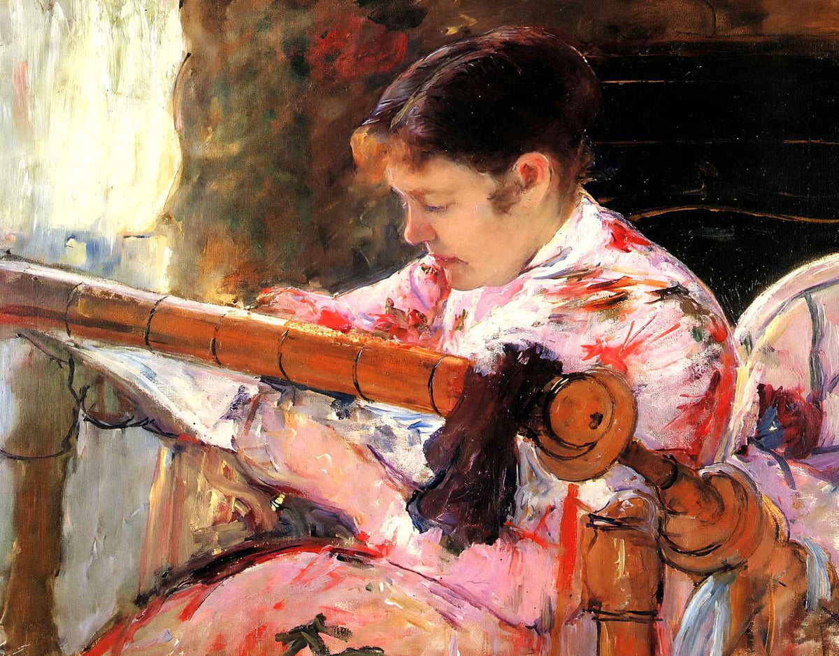 Lydia at the Tapestry Loom Fine Art Print 1881 by Mary Cassatt (6 Sizes)