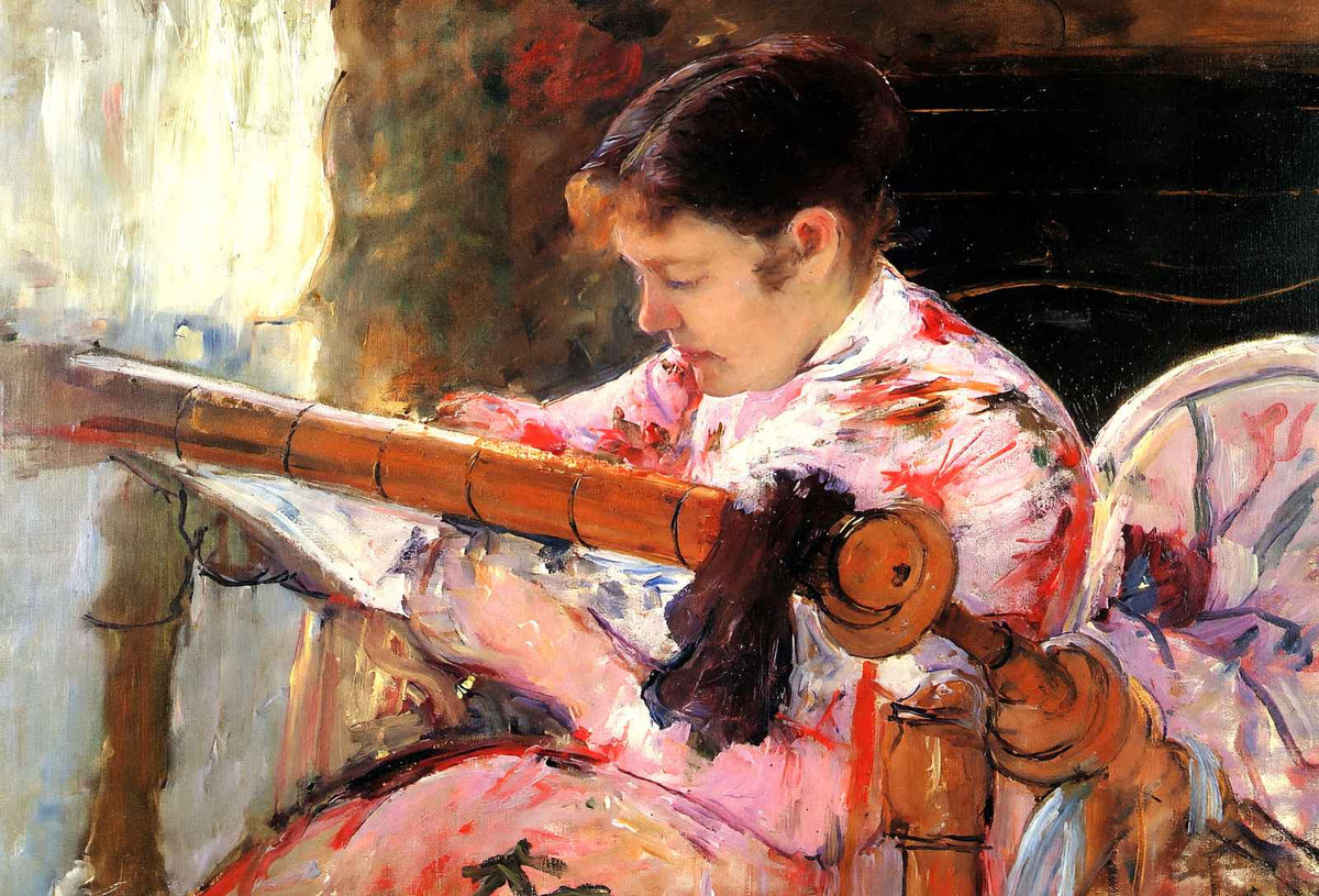 Lydia at the Tapestry Loom Fine Art Print 1881 by Mary Cassatt (6 Sizes)