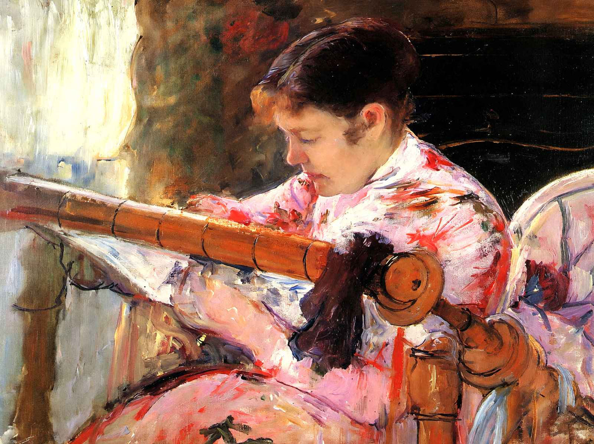 Lydia at the Tapestry Loom Fine Art Print 1881 by Mary Cassatt (6 Sizes)