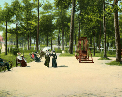 Rivermont Park Looking East vintage print