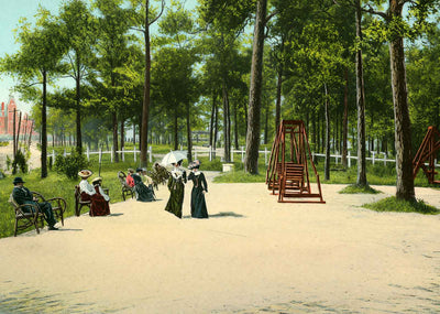 Rivermont Park Looking East Lynchburg VA in 1906 Vintage Print (7 Sizes)