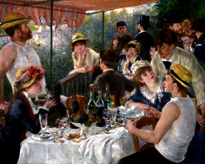 Luncheon of the Boating Party Painting by Pierre-Auguste Renoir 8x10" Art Print