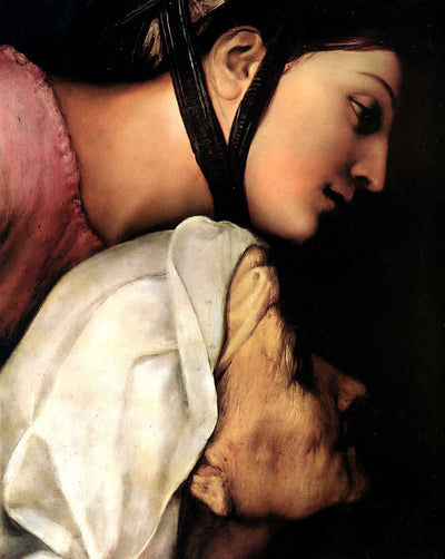 Madonna of the Cloth (Detail) art print by Raphael (1514)
