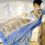 Madame Monet Art Print 1872 Painting by Pierre-Auguste Renoir (6 Sizes)