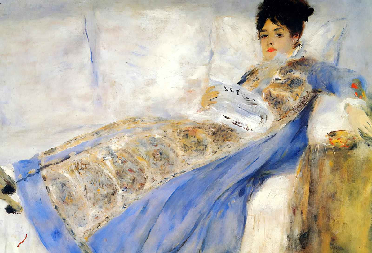 Madame Monet Art Print 1872 Painting by Pierre-Auguste Renoir (6 Sizes)
