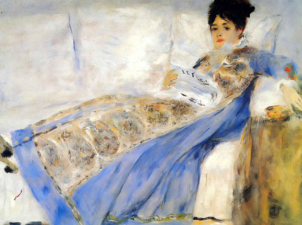 Madame Monet Art Print 1872 Painting by Pierre-Auguste Renoir (6 Sizes)