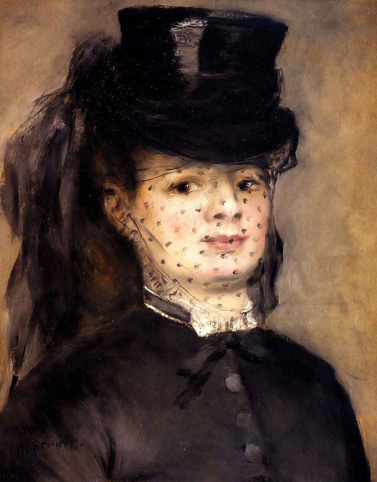 Madame Darras As an Horsewoman Art Print 1873 by Pierre-Auguste Renoir (6 Sizes)