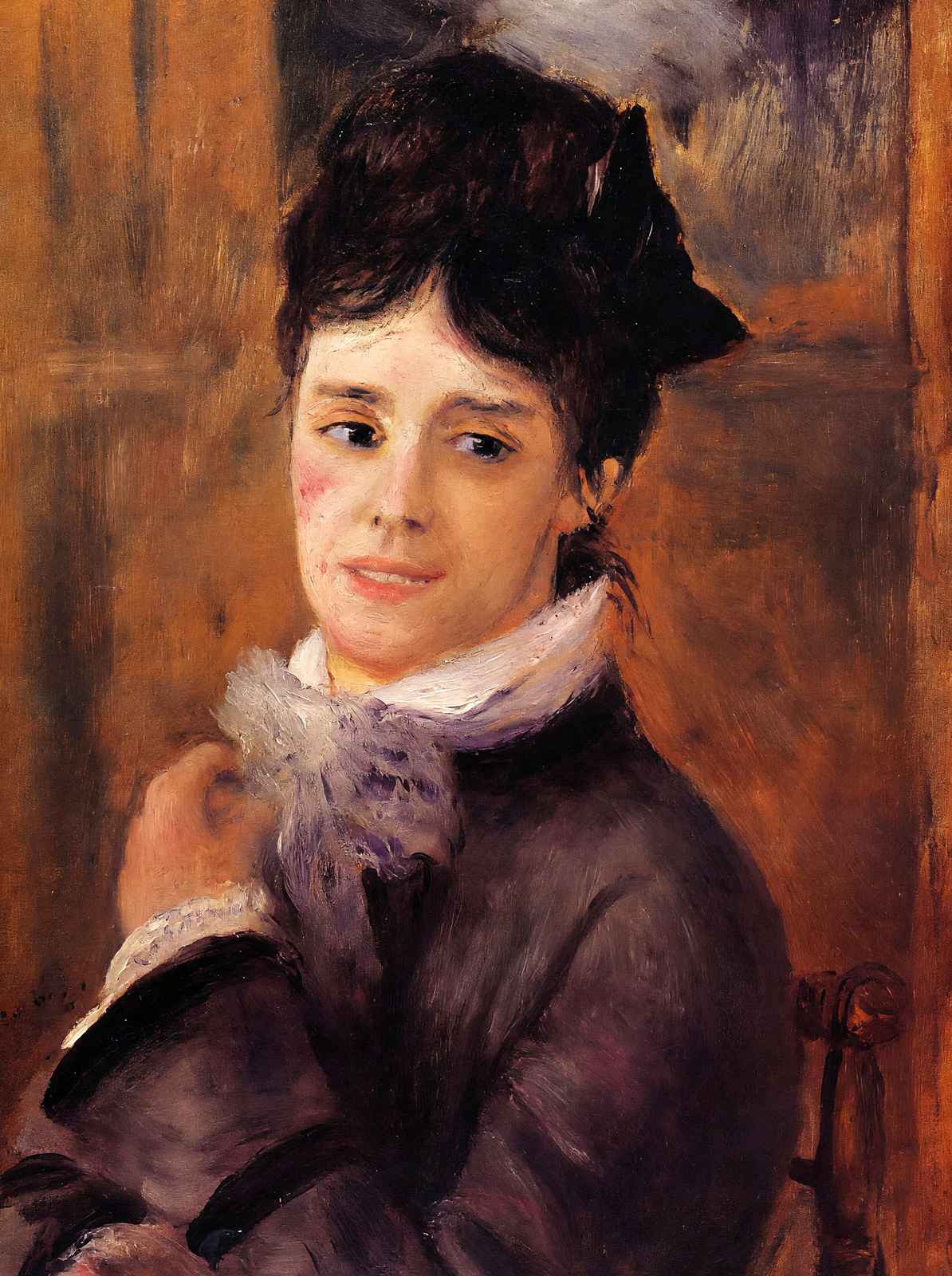 Madame Claude Monet Art Print 1872 Painting by Pierre-Auguste Renoir (6 Sizes)