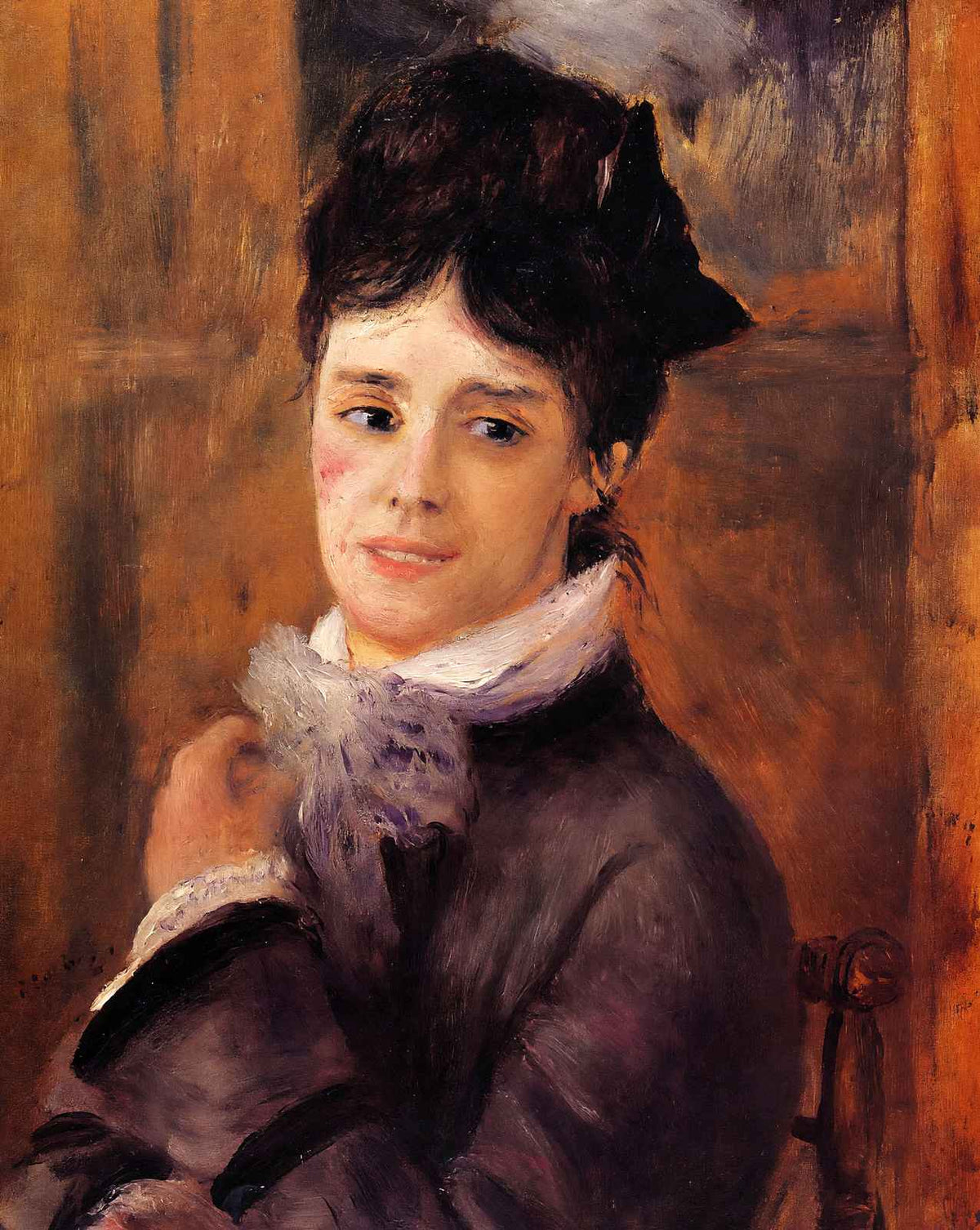 Madame Claude Monet art print by Pierre-Auguste Renoir (1872)
