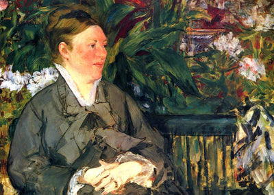 Madame Manet in Conservatory 1879 by Edouard Manet Fine Art Print (6 Sizes)