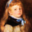Mademoiselle Grimprel in a Blue Ribbon 1880 by Renoir Art Print (6 Sizes)