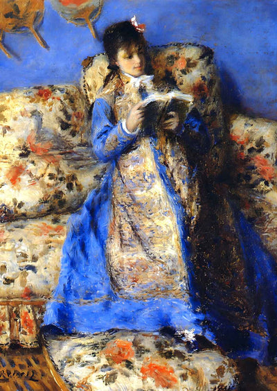 Madame Monet Reading 1872 by Pierre-Auguste Renoir Fine Art Print (6 Sizes)