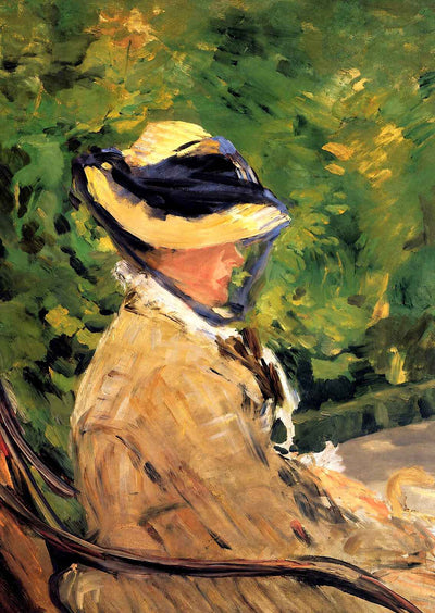 Madame Manet at Bellevue Fine Art Print 1880 Painting by Edouard Manet (6 Sizes)