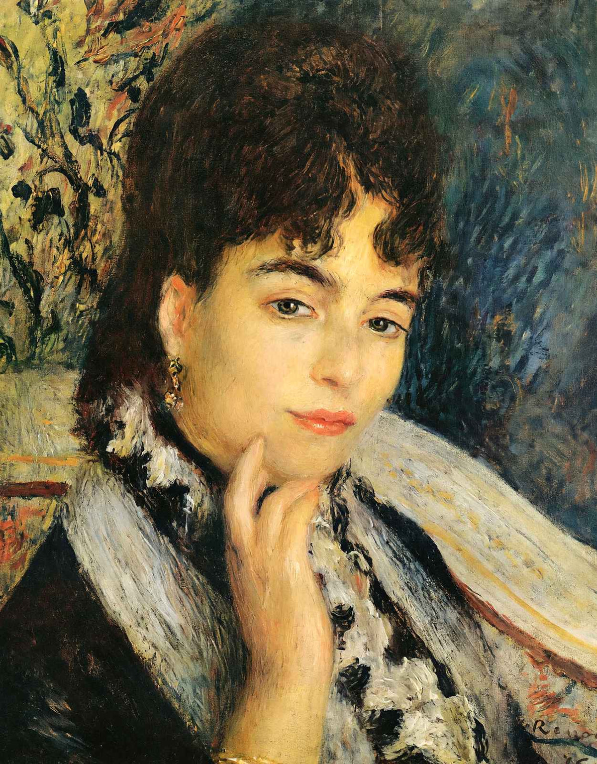 Madame Alphonse Daudet Art Print 1876 by Pierre-Auguste Renoir (6 Sizes)