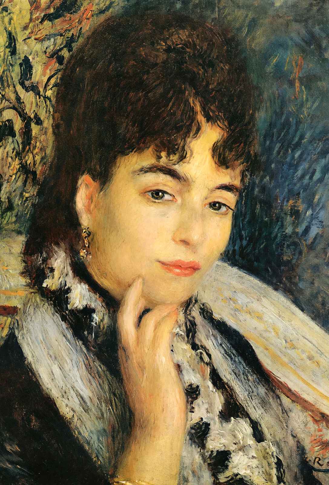 Madame Alphonse Daudet Art Print 1876 by Pierre-Auguste Renoir (6 Sizes)