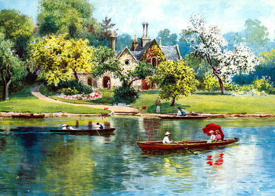 Magna Charta Island in 1908 Vintage Print (7 Sizes) - Enhanced