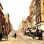 Main Street in Wheeling in 1908 vintage print