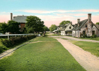 Main Street Yorktown VA in 1907 Vintage Print (7 Sizes) - Enhanced