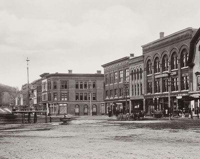 Main Street in Houlton in 1905 photo print