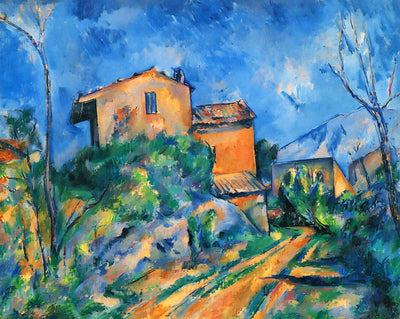 Maison Maria with a View of Chateau Noir art print by Paul Cezanne (1895)