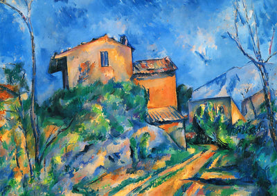 Maison Maria with a View of Chateau Noir Art Print 1895 by Cezanne (6 Sizes)