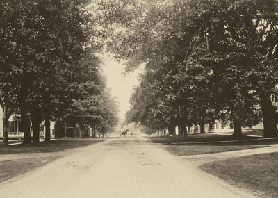 Main Street South Manchester VT in 1905 Restored Photo Print (7 Sizes)