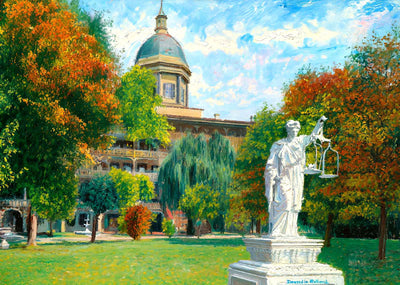 Main Building Soldiers' Home Hampton in 1907 Painting Print (7 Sizes)