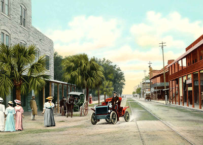 Main Street Bradentown FL in 1908 Vintage Print (7 Sizes) - Acid Free