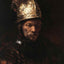Man in a Golden Helmet Art Print 1650 Painting by Rembrandt (6 Sizes)