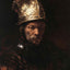 Man in a Golden Helmet Art Print 1650 Painting by Rembrandt (6 Sizes)
