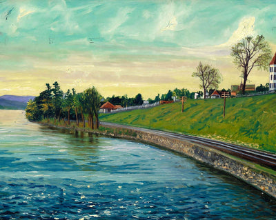 View on Merrimac River Above the Falls art print