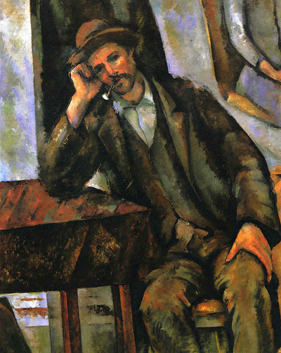 Man Smoking a Pipe painting print by Paul Cezanne (1902)
