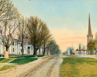 Equinox House and Main Street in 1908 art print