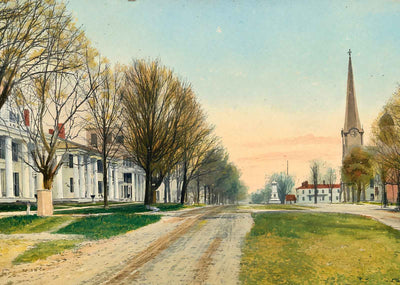 Equinox House and Main Street Manchester VT in 1908 Art Print (7 Sizes)
