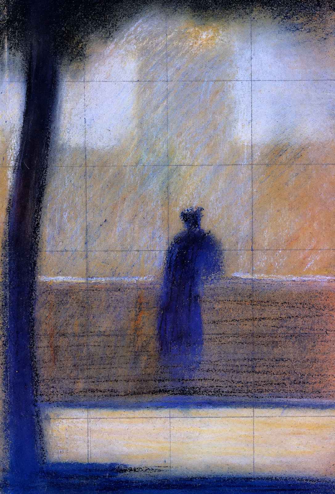 Man Leaning on a Parapet Art Print 1881 Painting by Georges Seurat (6 Sizes)