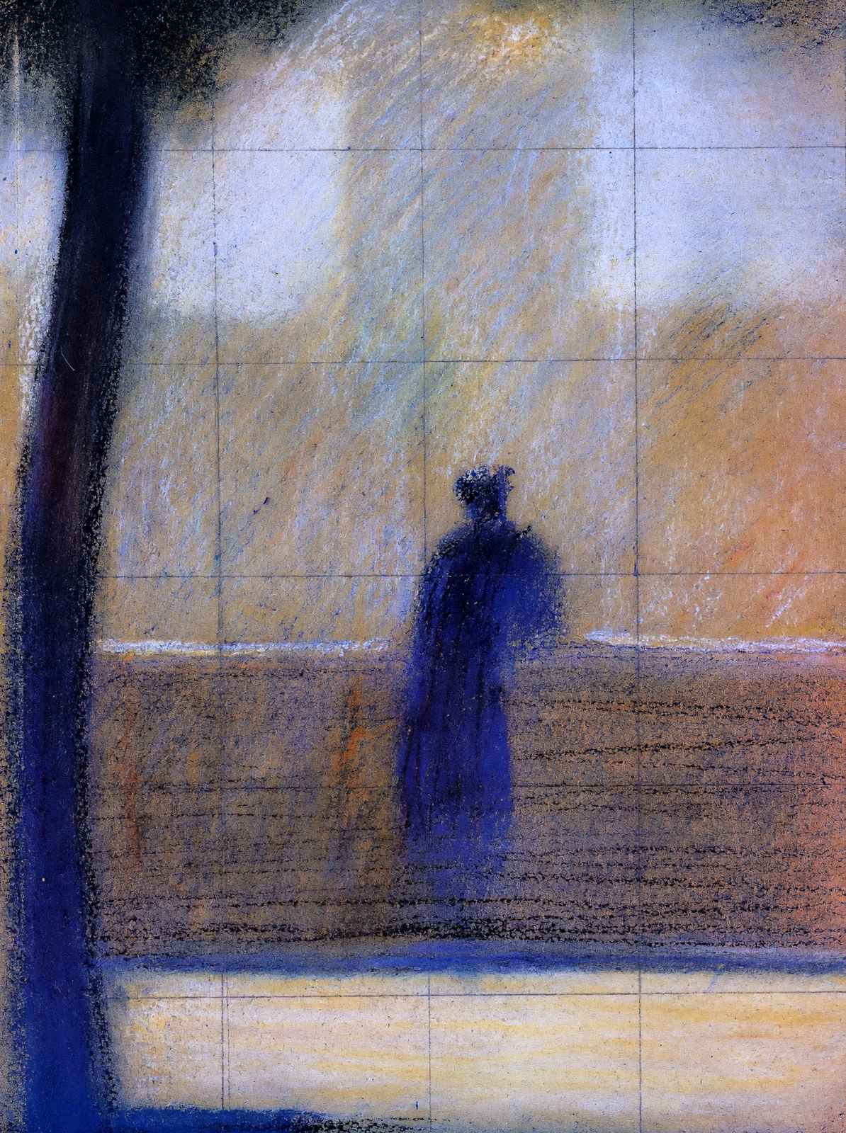 Man Leaning on a Parapet Art Print 1881 Painting by Georges Seurat (6 Sizes)