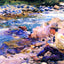 Man Fine Art Print Seated by a Stream 1912 by John Singer Sargent (6 Sizes)
