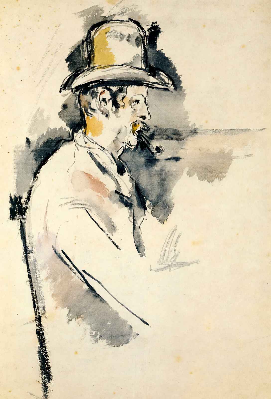 Man with a Pipe 1895 Painting by Paul Cezanne Fine Art Print (6 Sizes)