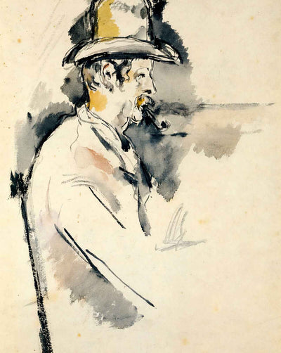 Man with a Pipe art print by Paul Cezanne (1895)