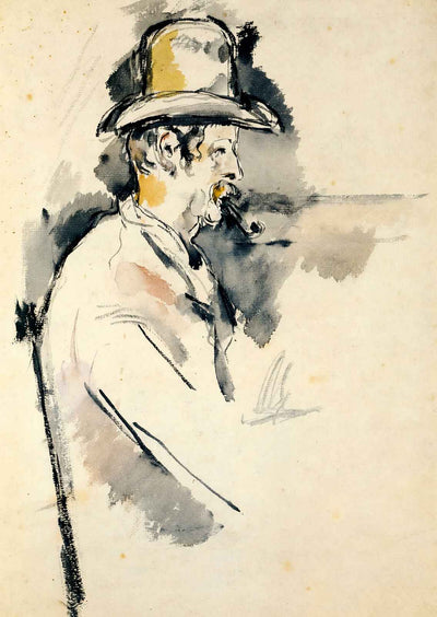 Man with a Pipe 1895 Painting by Paul Cezanne Fine Art Print (6 Sizes)