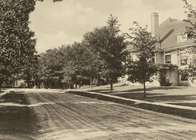 Library and Main Street Manchester VT in 1905 Photo Print (7 Sizes)