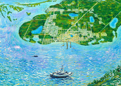 Map of St Petersburg and Vicinity in 1908 Art Print (7 Sizes) - Restored