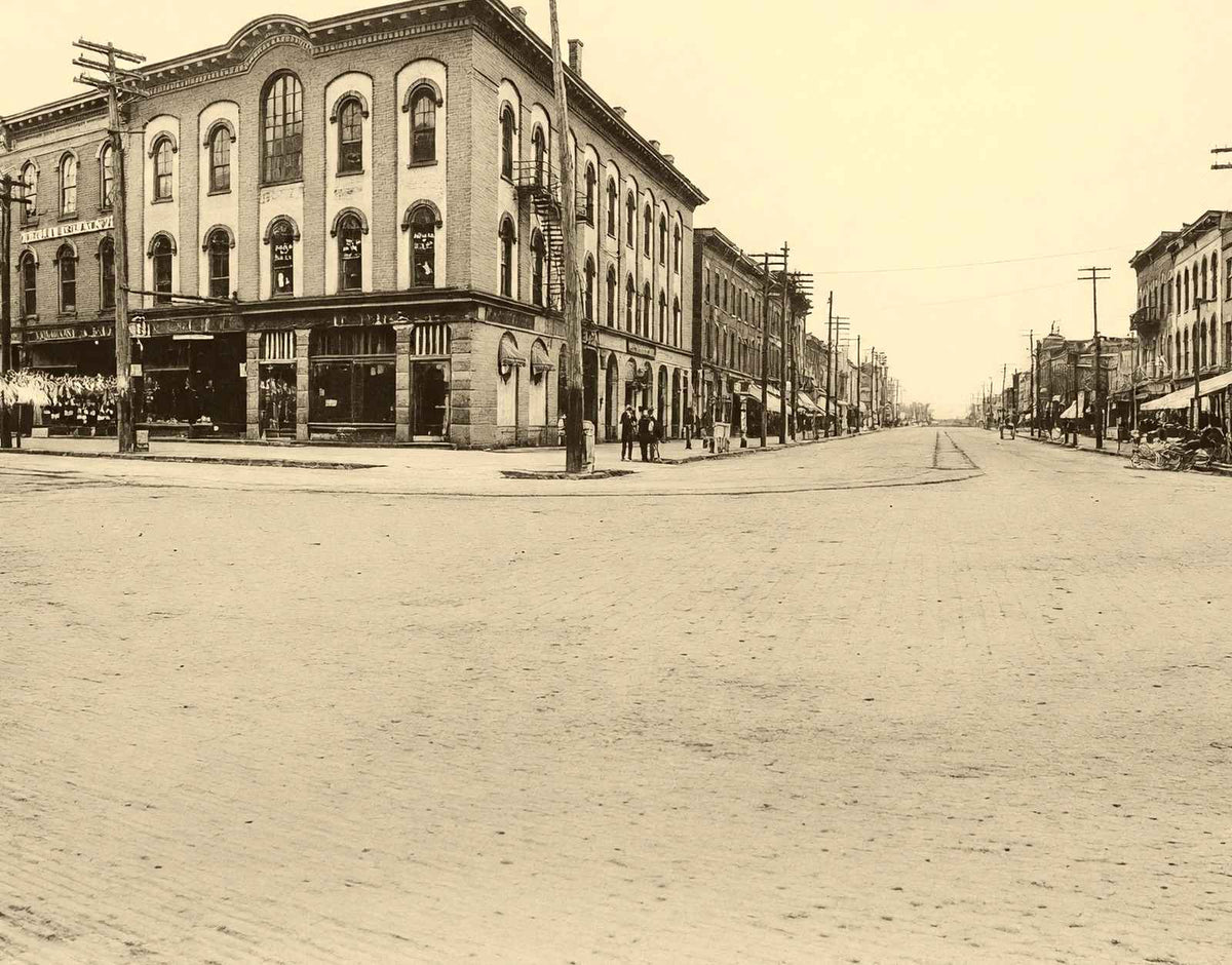 Market and Main Streets Warren Ohio in 1905 Photo Print (7 Sizes)