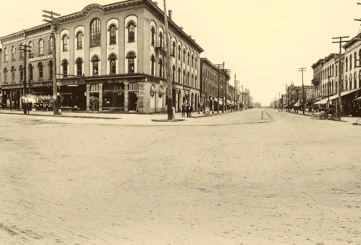 Market and Main Streets Warren Ohio in 1905 Photo Print (7 Sizes)
