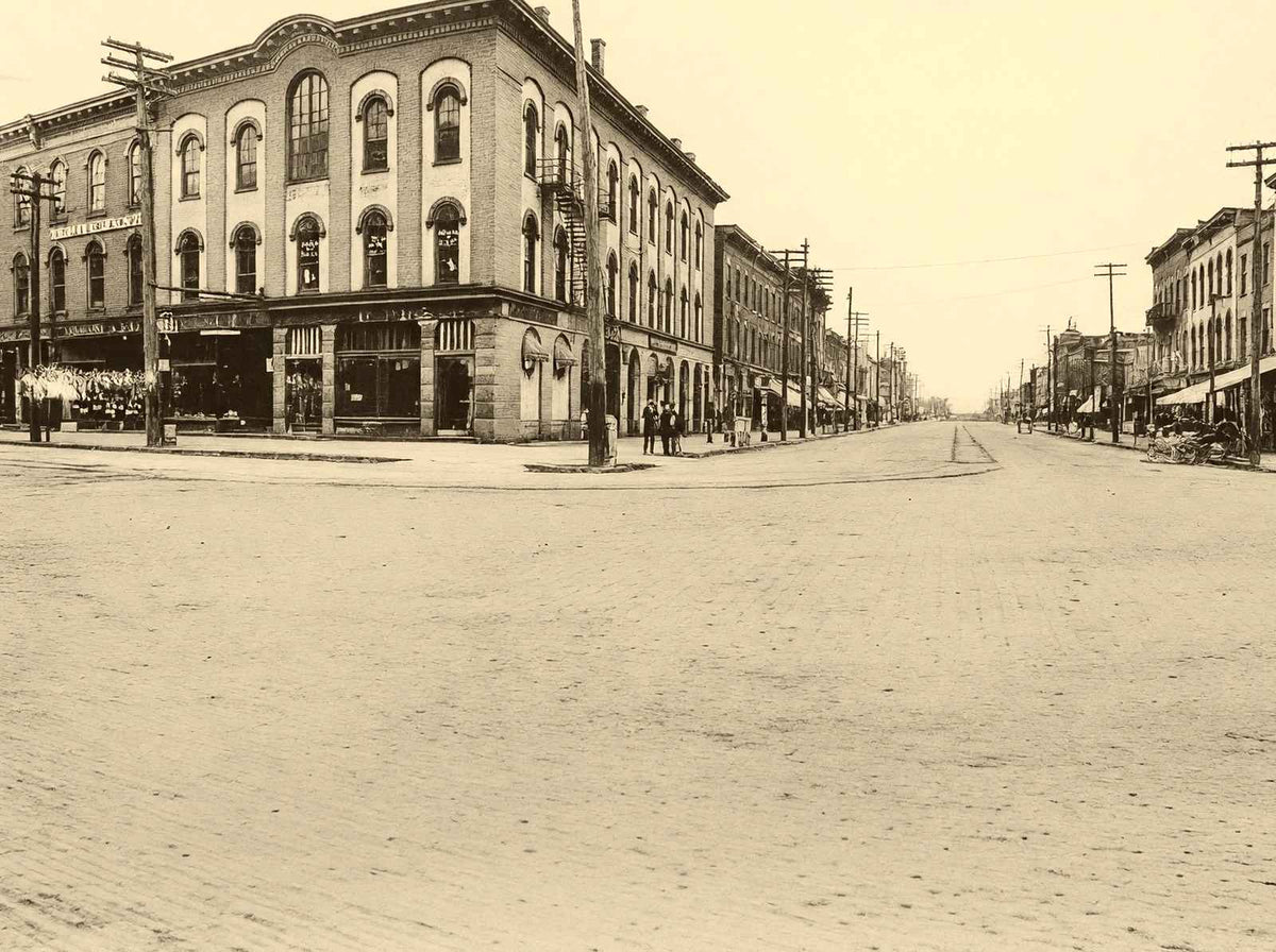 Market and Main Streets Warren Ohio in 1905 Photo Print (7 Sizes)