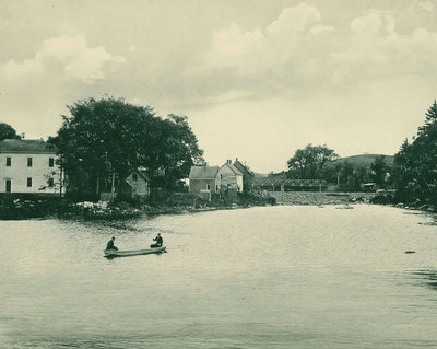 Marsh Stream in Frankfort in 1907 vintage print