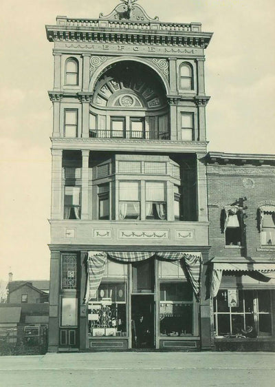 Marshall Texas Elks Building in 1909 Vintage Print (7 Sizes) - Premium Quality