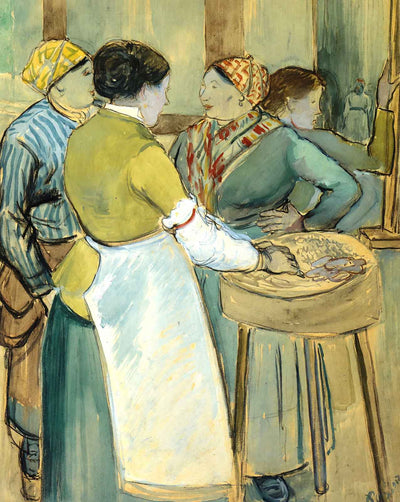 Market at Pontoise art print by Camille Pissarro (1882)